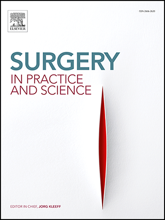 Go to journal home page - Surgery in Practice and Science